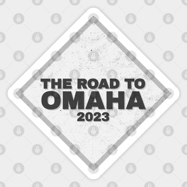 College World Series College Baseball Omaha 2023 Sticker by Designedby-E